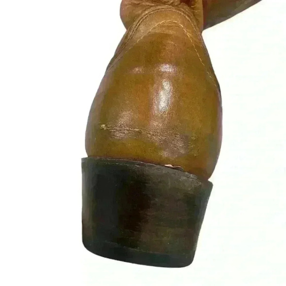 Dan Post Men’s Made in USA Brown Leather Pointed Toe Western Boots Size 8.5 D - Picture 5 of 10